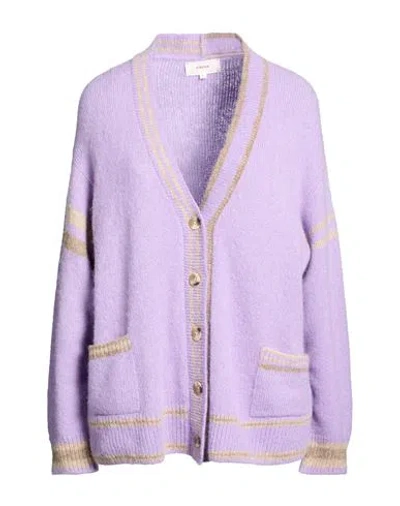 Xirena Xírena Woman Cardigan Lilac Size M Alpaca Wool, Polyamide, Merino Wool In Purple