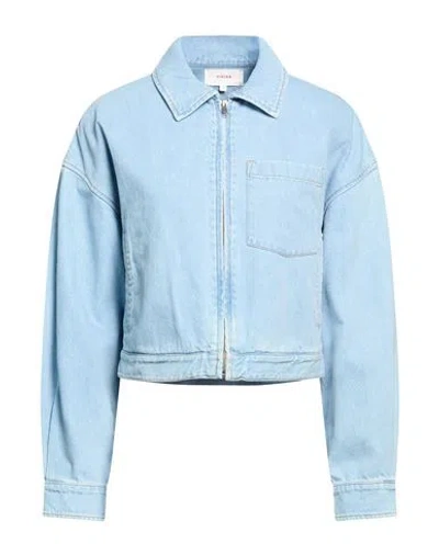 Xirena Xírena Woman Denim Outerwear Blue Size M Cotton