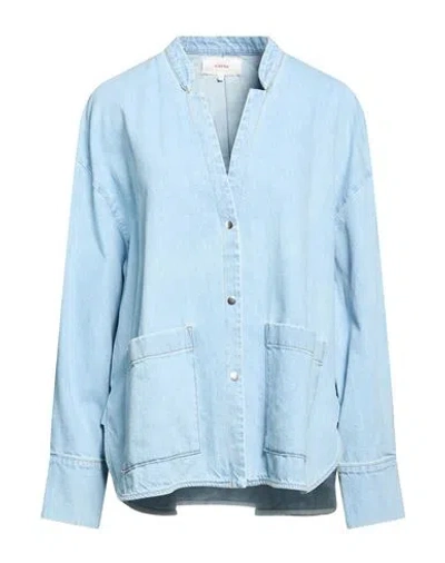 Xirena Xírena Woman Denim Outerwear Blue Size S Cotton