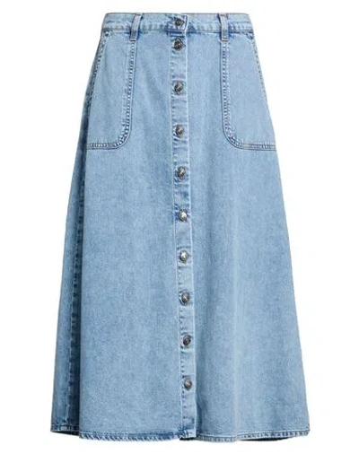 Xirena Xírena Woman Denim Skirt Blue Size Xl Cotton