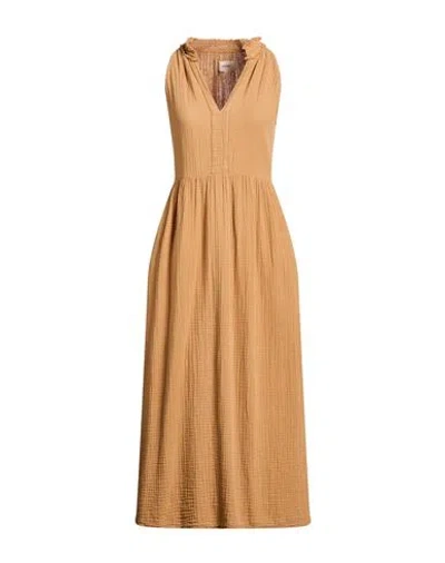 Xirena Xírena Woman Maxi Dress Camel Size M Cotton In Neutral