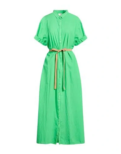 Xirena Xírena Woman Maxi Dress Green Size Xl Cotton