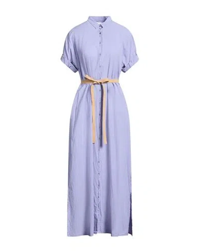 Xirena Xírena Woman Maxi Dress Lilac Size Xl Cotton In Blue