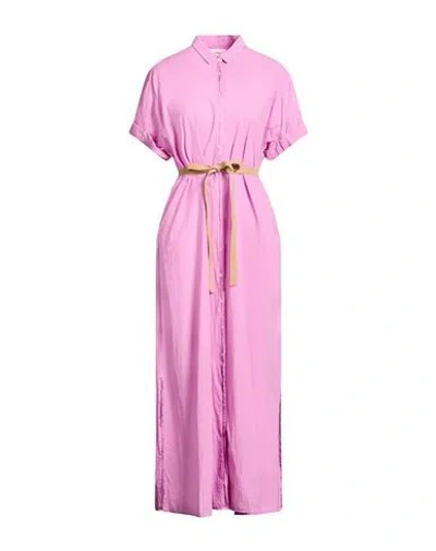 Xirena Xírena Woman Maxi Dress Pink Size Xl Cotton