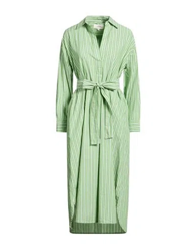 Xirena Xírena Woman Midi Dress Light Green Size L Cotton