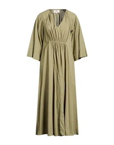 Xirena Xírena Woman Midi Dress Sage Green Size L Cotton