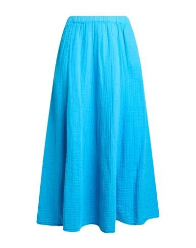 Xirena Xírena Woman Midi Skirt Azure Size Xs Cotton In Blue