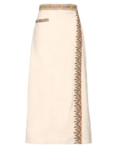 Xirena Xírena Woman Midi Skirt Ivory Size Xs Cotton In White