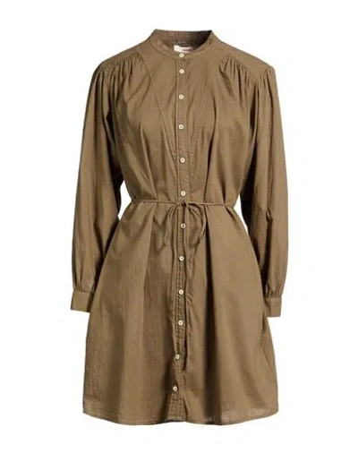 Xirena Xírena Woman Mini Dress Military Green Size S Cotton In Brown