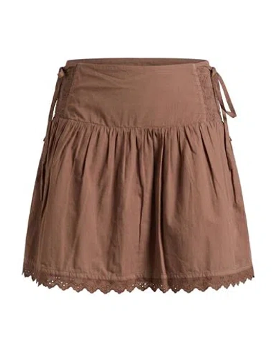 Xirena Xírena Woman Mini Skirt Light Brown Size S Cotton In Beige