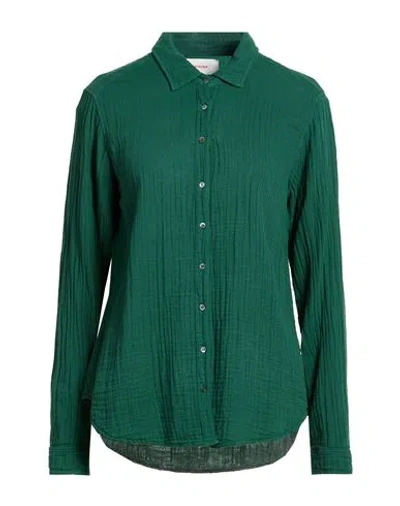 Xirena Xírena Woman Shirt Dark Green Size L Cotton
