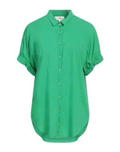 Xirena Xírena Woman Shirt Green Size L Cotton