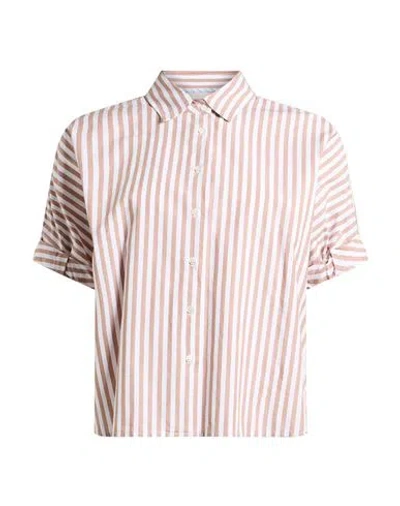 Xirena Xírena Woman Shirt Light Brown Size L Cotton In Pink