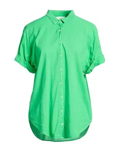 Xirena Xírena Woman Shirt Light Green Size L Cotton