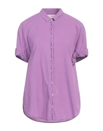 Xirena Xírena Woman Shirt Mauve Size Xl Cotton In Purple