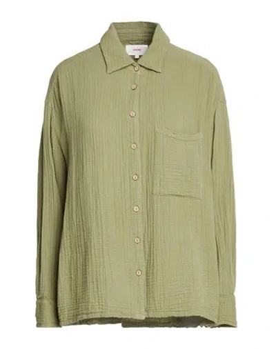 Xirena Xírena Woman Shirt Military Green Size M Cotton