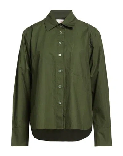 Xirena Xírena Woman Shirt Military Green Size S Cotton