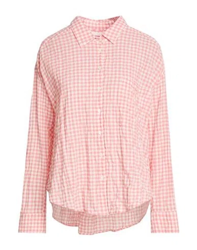 Xirena Xírena Woman Shirt Salmon Pink Size L Cotton, Elastane In Neutral