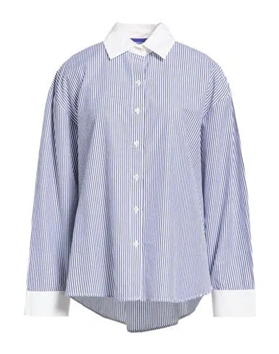 Xirena Xírena Woman Shirt White Size L Cotton In Blue