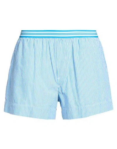 Xirena Xírena Woman Shorts & Bermuda Shorts Azure Size L Cotton In Blue