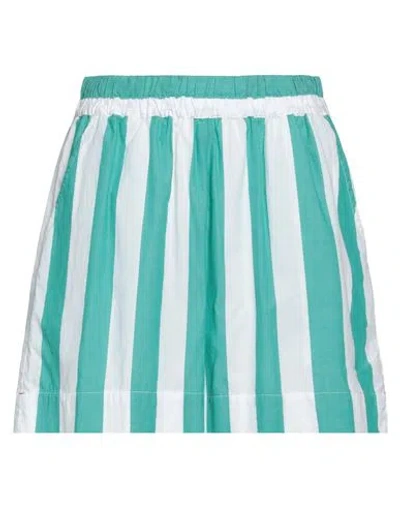 Xirena Xírena Woman Shorts & Bermuda Shorts Turquoise Size L Cotton In Blue