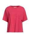 Xirena Xírena Woman T-shirt Fuchsia Size L Cotton In Red