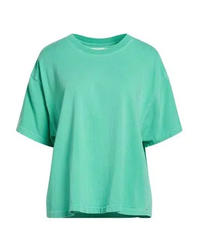 Xirena Xírena Woman T-shirt Green Size M Cotton In Multi