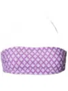 Xirena Women's Arlo Bandeau Top In Purple Clover In Purple