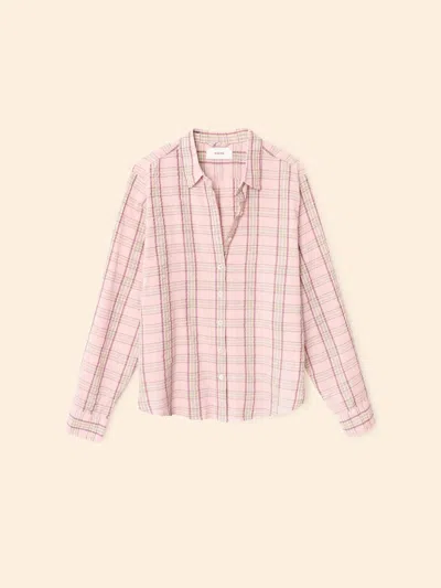Xirena Women's Bowie Plaid Shirt In Roselark In Multi