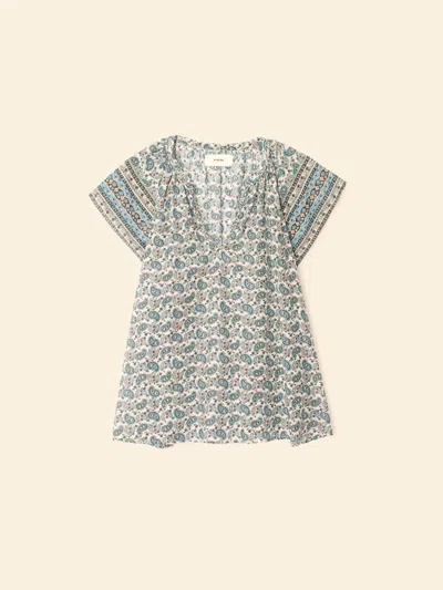 Xirena Women's Clover Top In Blue Bay In Gray