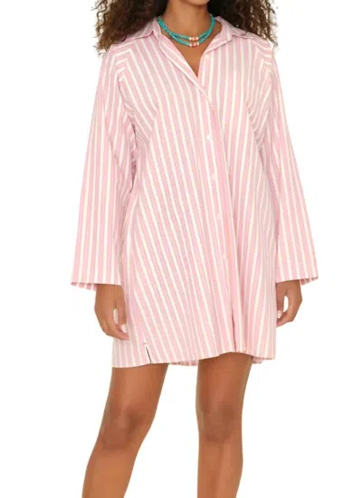 Xirena Women's Flora Cotton Poplin Shirt Dress In Pink Sorbet