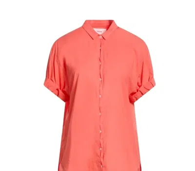 Xirena Women's Lexi Shirt In Hot Coral In Red