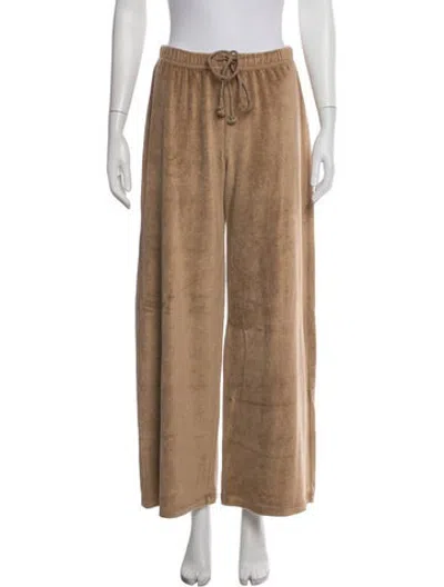 Pre-owned Xirena X Lea Meylan Braided Accents Sweatpants W/ Tags In Brown