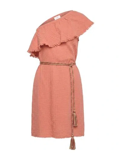 Xirena Xírena X Léa Meylan Woman Mini Dress Antique Rose Size L Cotton In Pink