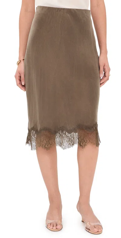 Xirena Yvette Skirt Olive Brown