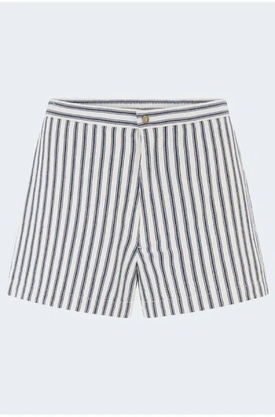 Xirena Zane Short In Blue Stripe