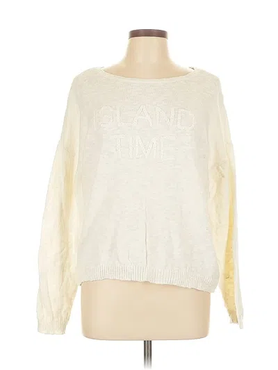 Pre-owned Xix Palms X Tribal Long Sleeve T-shirt In White