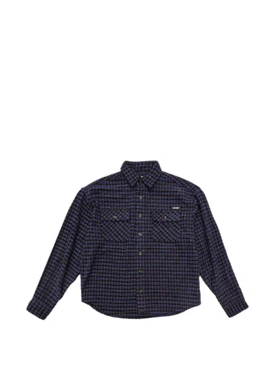 Xlarge Check Two-pocket Shirt In Black