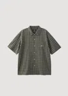 Xlarge Embroidered Plaid S/s Shirt In Green