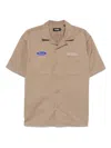 Xlarge Hemd Mit Logo-patch In Braun
