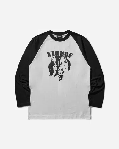 Xlarge Men S Classic Raglan Longsleeve T-shirt In White