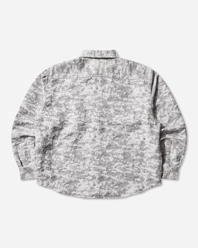 Xlarge Men S Digital Camo Jacquard Longsleeve Shirt In Gray