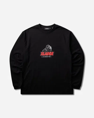 Xlarge Men S Urban Camo Longsleeve T-shirt In Black