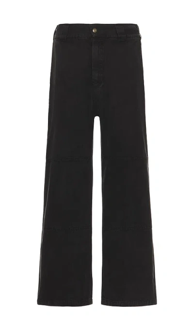 Xlarge Overdyed Double Knee Pants In 블랙