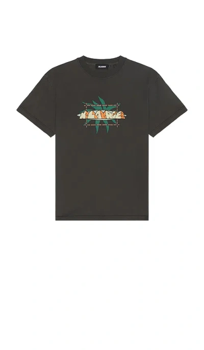 Xlarge Pigment Dyed Stone Monument Tee In Charcoal