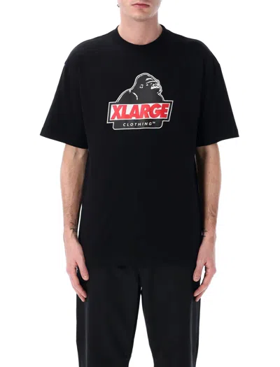 Xlarge Oversized T-shirt With Slanted Og Logo Graphic In Black