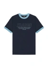 Xlarge Store Address Ringer Tee In Navy