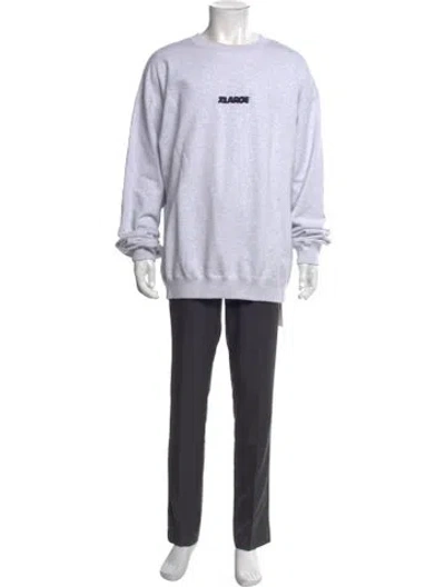 Pre-owned Xlarge X Complexcon Graphic Print Crew Neck Sweatshirt In White