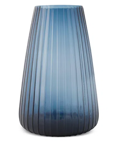 Xlboom Dim Stripe Vase In Blue