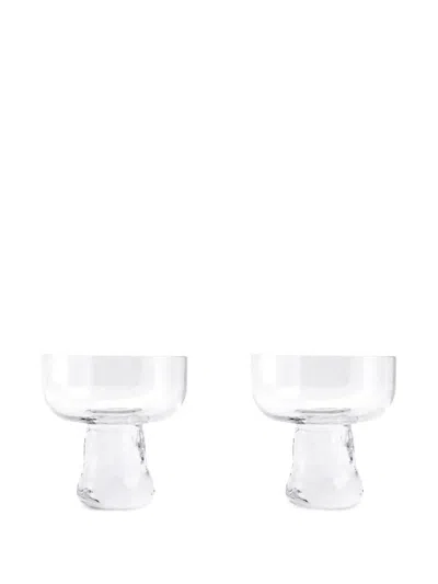 Xlboom Gusto Coupe Glass (set Of Two) In White